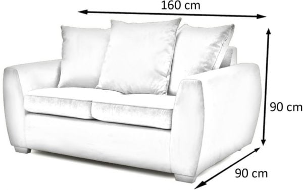 Galaxy Design Bulla 2 Seater Sofa Gold