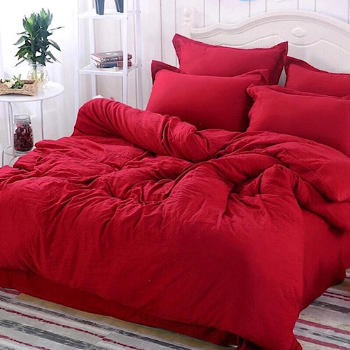 Buy DealsForLess Double Red Duvet Cover Set Price, Specifications