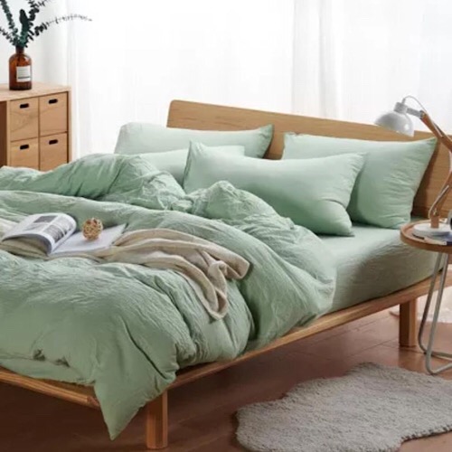 DealsForLess Double Green Duvet Cover Set DealsForLess Double Green Duvet Cover Set