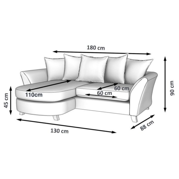 Galaxy Design Keira Mini L Shape Sofa Blue Galaxy Design Keira Mini L Shape Sofa Blue