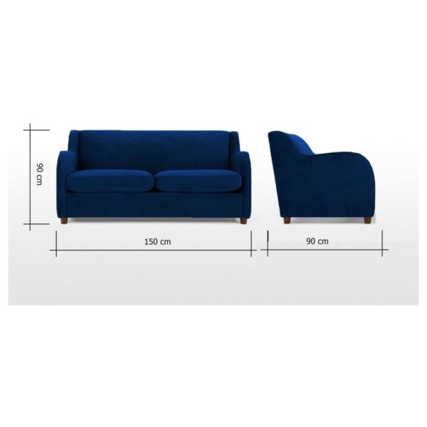 Galaxy Design Helena 2 Seater Sofa Dark Blue