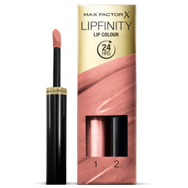 Max Factor Lipfinity Lip Colour Lipstick 2-step Long Lasting 160 Iced 2.3ml + 1.9g Max Factor Lipfinity Lip Colour Lipstick 2-step Long Lasting 160 Iced 2.3ml + 1.9g
