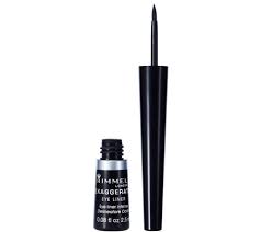 Rimmel London 65001 Exaggerate Liquid Eyeliner Black A Black Shade with A glossy Finish Rimmel London 65001 Exaggerate Liquid Eyeliner Black A Black Shade with A glossy Finish