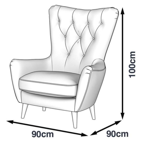 Galaxy Design Louvre Single Seat Sofa Grey