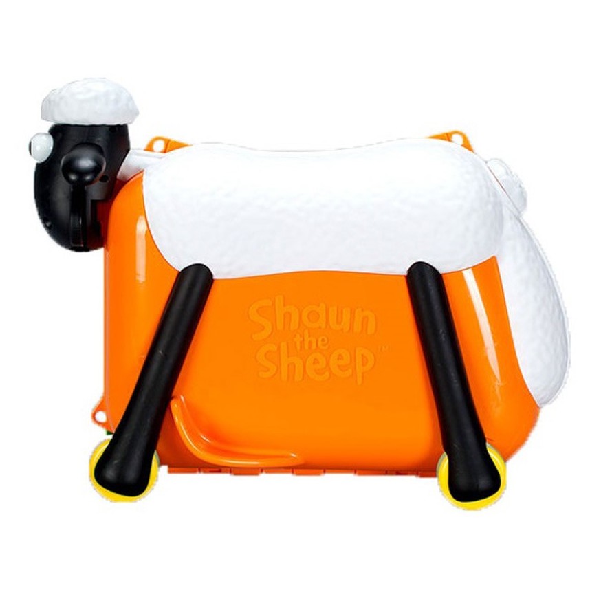 Saipo SC0015 Shaun The Sheep Ride On Suit Case Orange