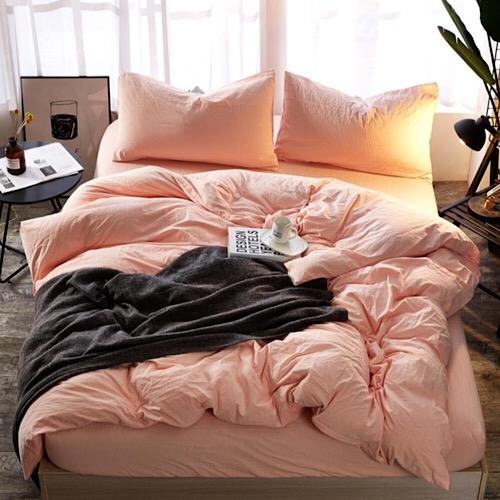 Buy Dealsforless Double Peach Duvet Cover Set Price