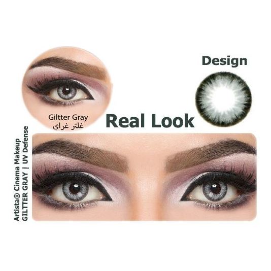 Artista Clear Lens Glitter Grey Artista Clear Lens Glitter Grey