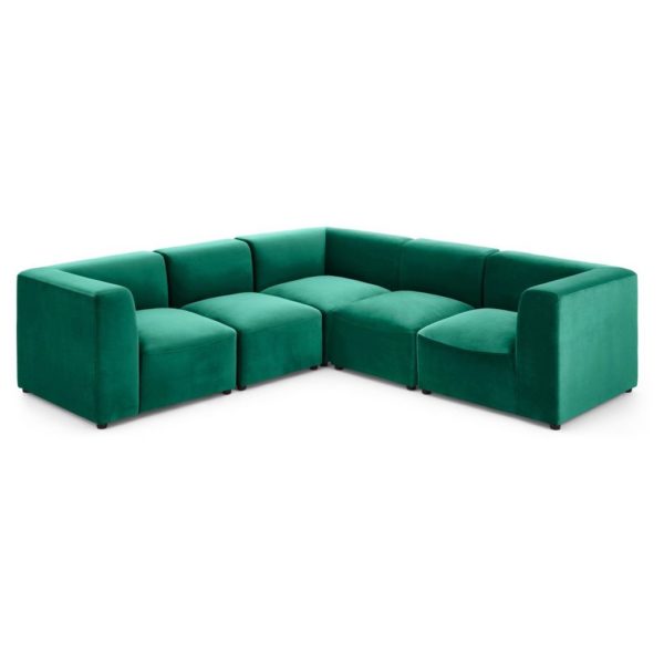 Buy Galaxy Design Juno Corner Sofa Sea Green Price