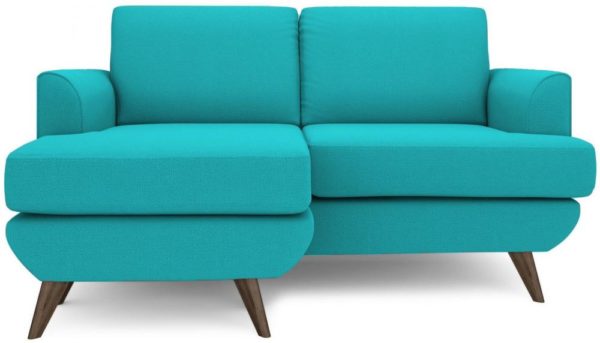 Buy Galaxy Design Lull Series Mini L Shape Sofa Wood Base Turqoise