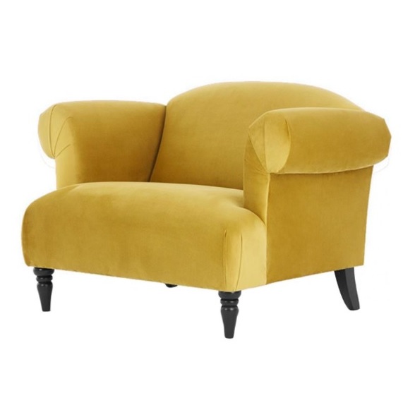 Buy Galaxy Design Claudia Love Single Seat Sofa Gold Price