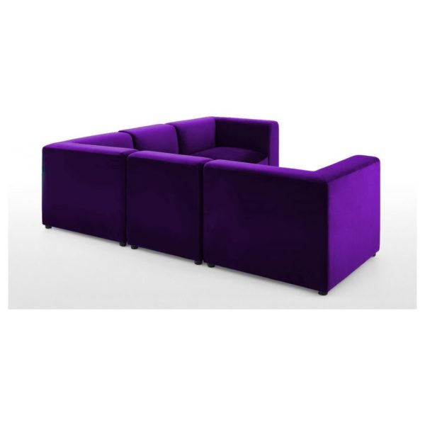 Galaxy Design Juno Corner Sofa Seats Purple