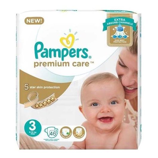 Pampers premium care pants diapers size 3 46 count Pampers premium care pants diapers size 3 46 count