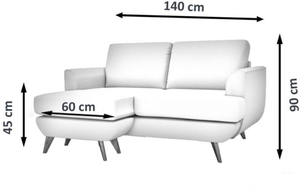 Buy Galaxy Design Lull Series Mini L Shape Sofa Carrott Orange