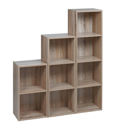 Bookcases and Cubes Set of Three shelves Antique oak Bookcases and Cubes Set of Three shelves Antique oak