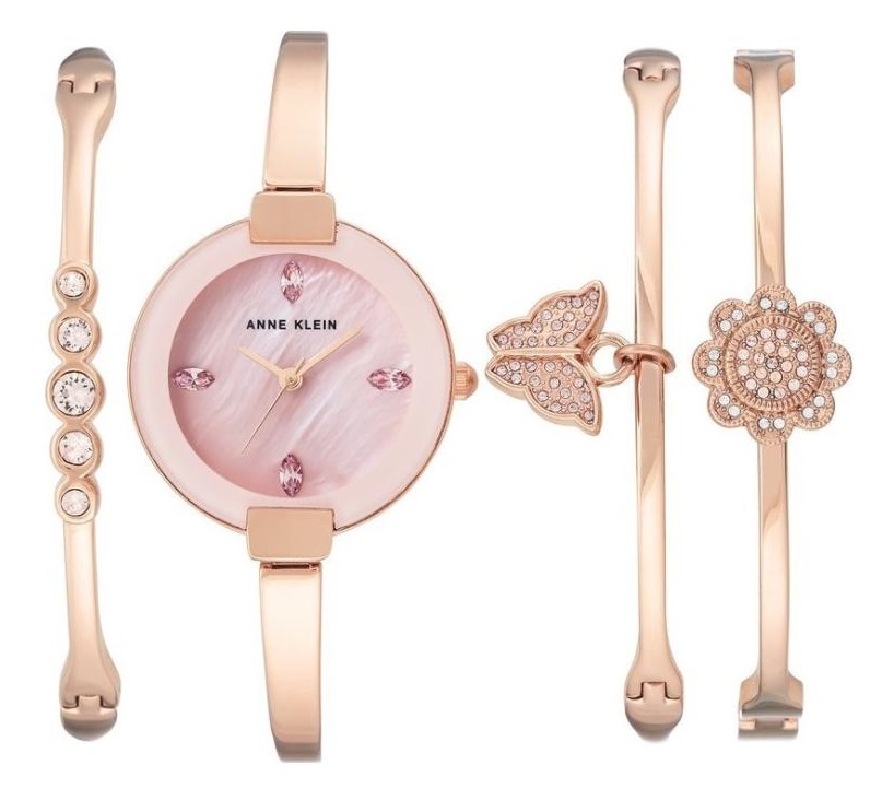 Anne Klein Ak3262rgst Rose Gold Quartz Ladies Watch Desertcart