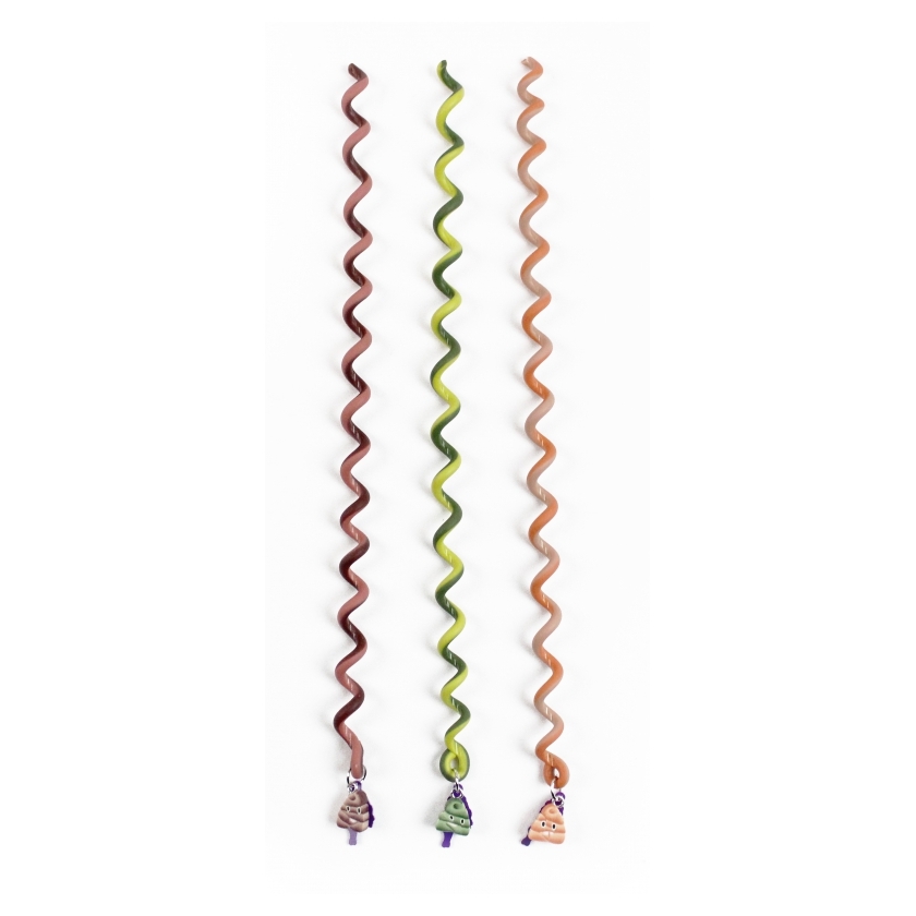 Spaghetti Headz Emoji Poop 3 Pack Neon