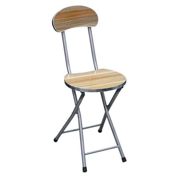 folding stool with back