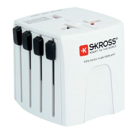 Skross 1302180 Travel Adapter World MUV Micro White