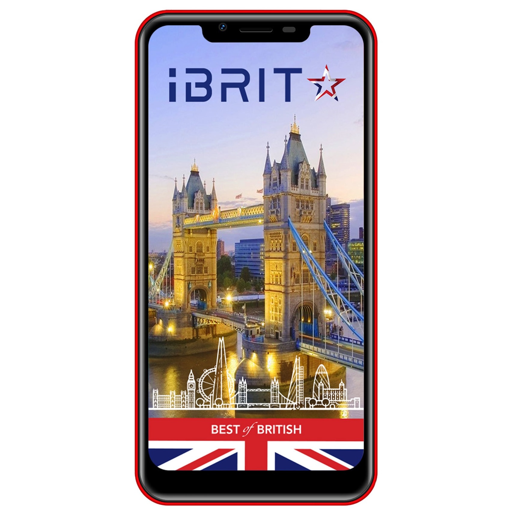 iBrit POWER6 16GB Red 4G Dual Sim Smartphone