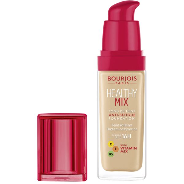 Bourjois, Healthy Mix Anti-Fatigue. Foundation. 53 Light Beige Bourjois, Healthy Mix Anti-Fatigue. Foundation. 53 Light Beige