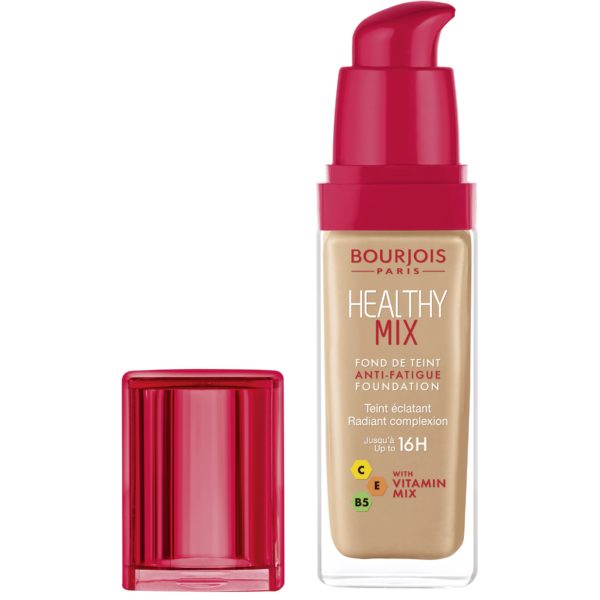 Bourjois, Healthy Mix Anti-Fatigue. Foundation. 55 Dark beige Bourjois, Healthy Mix Anti-Fatigue. Foundation. 55 Dark beige