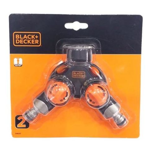 Black&Decker 2 Way Aluminium Tap Adaptor Black&Decker 2 Way Aluminium Tap Adaptor