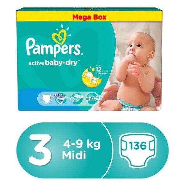 pampers 136 size 3