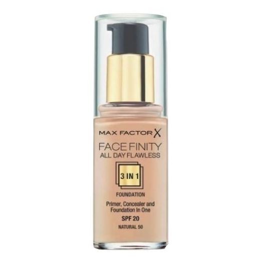 Max Factor Facefinity All Day Flawless Liquid Foundation 3in1 050 Natural 30ml Max Factor Facefinity All Day Flawless Liquid Foundation 3in1 050 Natural 30ml