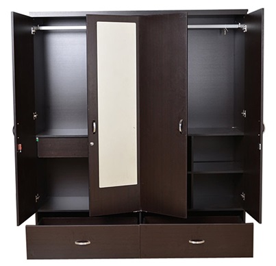 Buy Atoz Furniture W 154057 1 Utsav Four Door Wardrobe W Mirror In