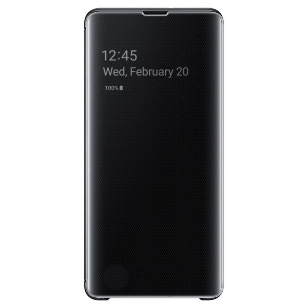 Buy Samsung Clear View Flip Case Black For Galaxy S10 Plus Price