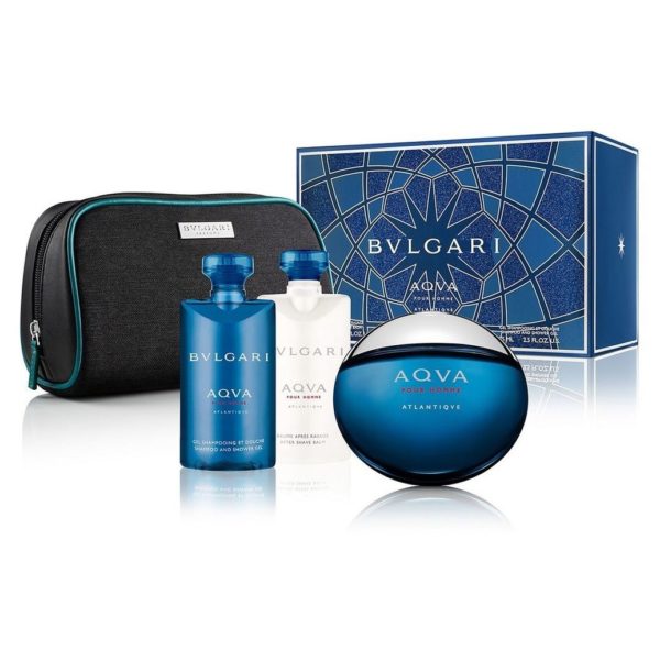 Bvlgari Aqva Pour Homme Atlantique Gift Set For Women (Bvlgari Aqva Pour Homme Atlantique 100ml EDT + Shampoo & Shower Gel 75ml + After Shave Balm 75ml + Cosmetic Bag) Bvlgari Aqva Pour Homme Atlantique Gift Set For Women (Bvlgari Aqva Pour Homme Atlantique 100ml EDT + Shampoo & Shower Gel 75ml + After Shave Balm 75ml + Cosmetic Bag)