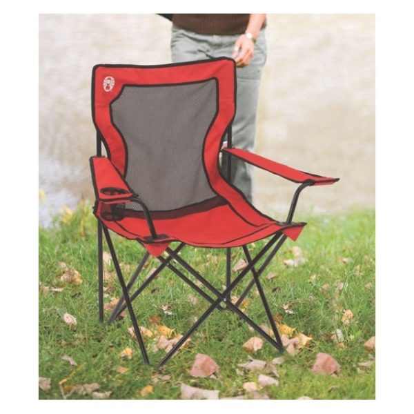 Buy Coleman Broadband Mesh Quad Camping Chair Folding Chair Red