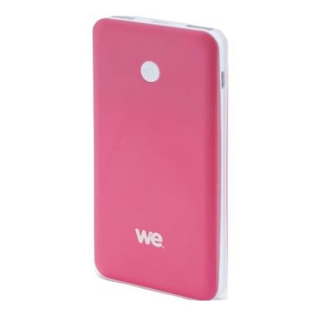 We Power Bank 7500mAh - Fushia/White We Power Bank 7500mAh - Fushia/White