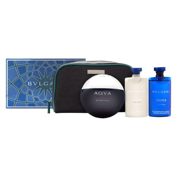 Bvlgari Aqva Pour Homme Atlantique Gift Set For Women (Bvlgari Aqva Pour Homme Atlantique 100ml EDT + Shampoo & Shower Gel 75ml + After Shave Balm 75ml + Cosmetic Bag) Bvlgari Aqva Pour Homme Atlantique Gift Set For Women (Bvlgari Aqva Pour Homme Atlantique 100ml EDT + Shampoo & Shower Gel 75ml + After Shave Balm 75ml + Cosmetic Bag)