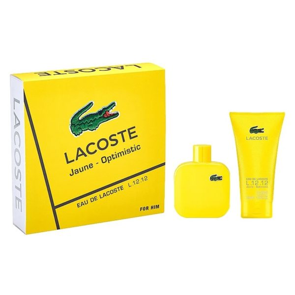 Lacoste Jaune Optimistic Gift Set For Men (Lacoste Jaune Optimistic 100ml EDT + 150ml Shower Gel) Lacoste Jaune Optimistic Gift Set For Men (Lacoste Jaune Optimistic 100ml EDT + 150ml Shower Gel)