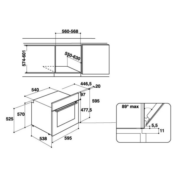 Buy Ariston Built In Oven FA3530HIXA Price, Specifications & Features Sharaf DG