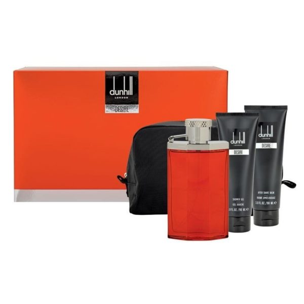 Dunhill Desire Red Gift Set For Men (Dunhill Desire Red 100ml EDT + 90ml Shower Gel + 90ml After Shave Balm + Bag) Dunhill Desire Red Gift Set For Men (Dunhill Desire Red 100ml EDT + 90ml Shower Gel + 90ml After Shave Balm + Bag)