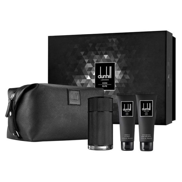Dunhill Icon Elite Gift Set For Men (Dunhill Icon Elite 100ml EDP + 90ml Shower Gel + 90ml After Shave Balm + Bag) Dunhill Icon Elite Gift Set For Men (Dunhill Icon Elite 100ml EDP + 90ml Shower Gel + 90ml After Shave Balm + Bag)