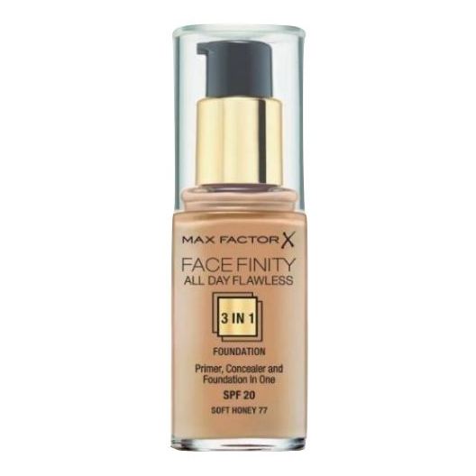 Max Factor Facefinity All Day Flawless Liquid Foundation 3in1 077 Soft Honey 30ml Max Factor Facefinity All Day Flawless Liquid Foundation 3in1 077 Soft Honey 30ml