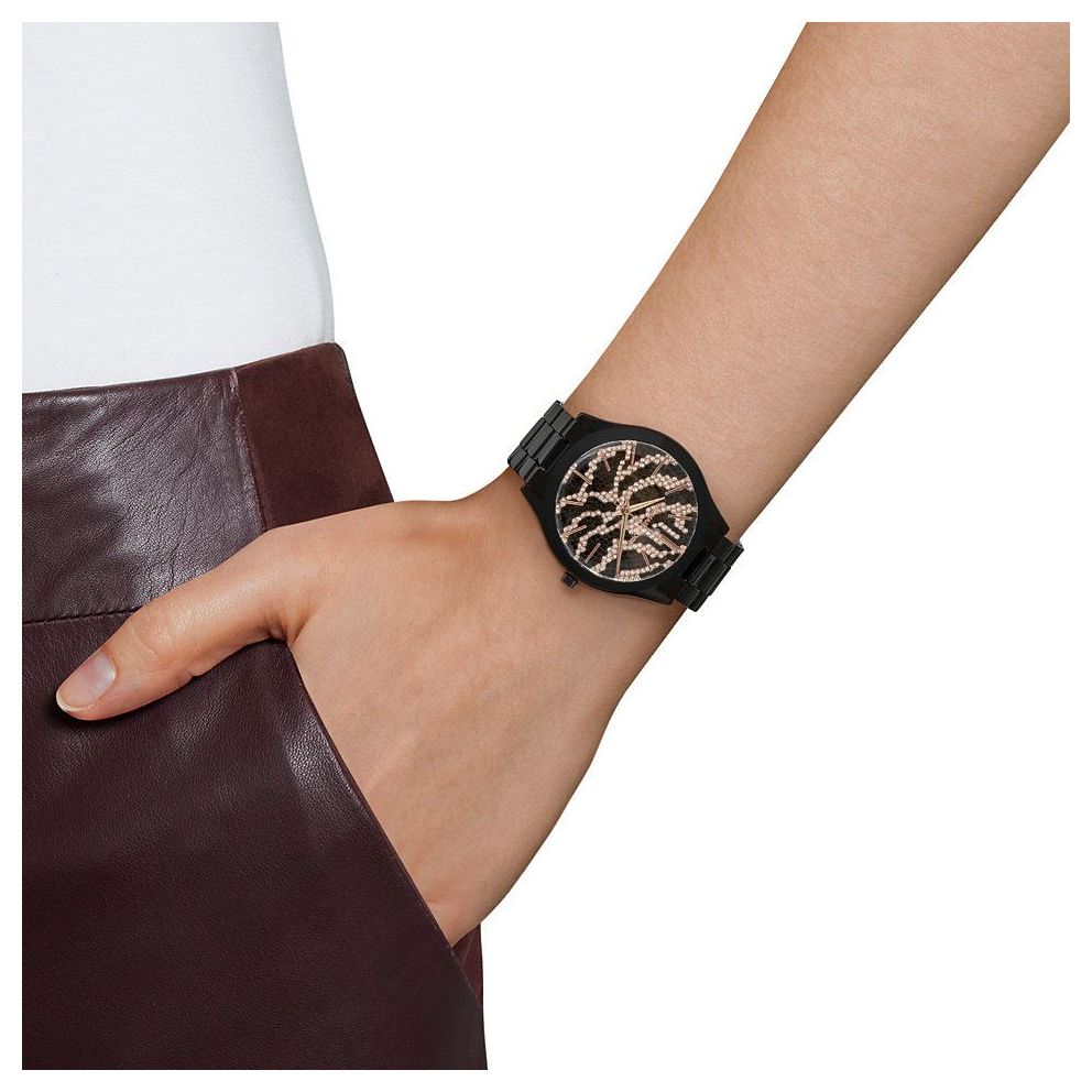 Michael Kors Mk3316 Slim Runway Rose Gold Tone Pave Zebra  display picture 3