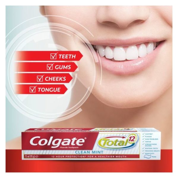 Colgate Total Clean Mint Toothpaste 75 ml Pack Of 2 Colgate Total Clean Mint Toothpaste 75 ml Pack Of 2