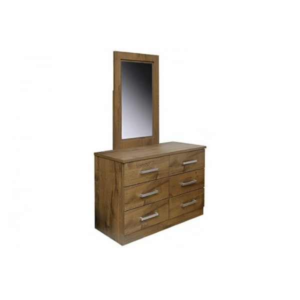 Pan Emirates Milano (N) Dressing Table With Mirror - Walnut Pan Emirates Milano (N) Dressing Table With Mirror - Walnut