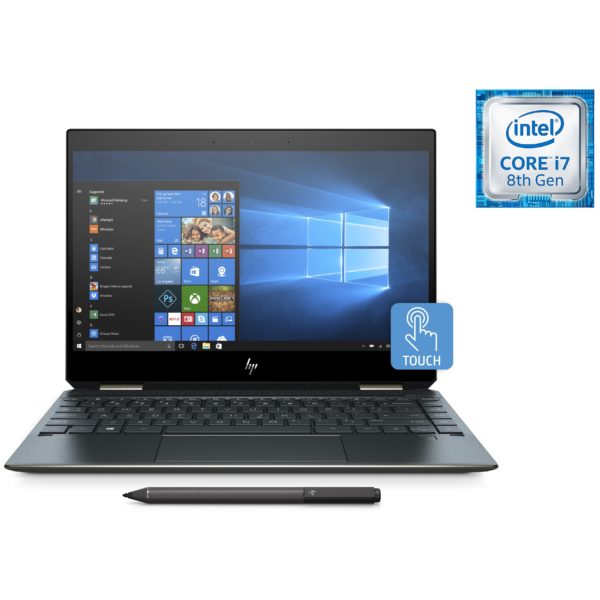 HP Spectre x360 13-AP0012NE Convertible Touch Laptop - Core i7 1.8GHz 16GB 512GB Shared Win10 13.3inch FHD Blue HP Spectre x360 13-AP0012NE Convertible Touch Laptop - Core i7 1.8GHz 16GB 512GB Shared Win10 13.3inch FHD Blue