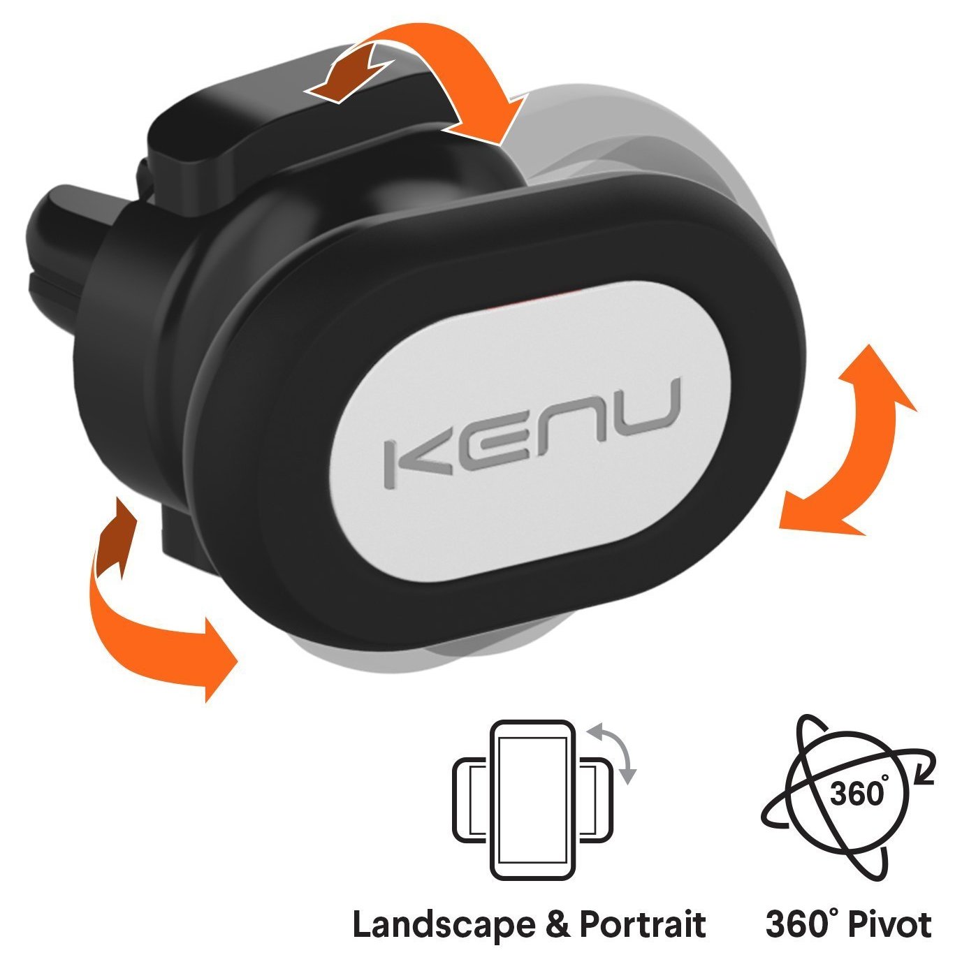 Kenu Airframe Magnetic Premium Magnetic Vent Mount – Black