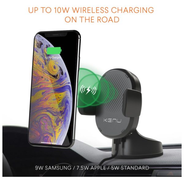 Kenu Airbase Pro Wireless Q1 Fast Charger - Black Kenu Airbase Pro Wireless Q1 Fast Charger - Black