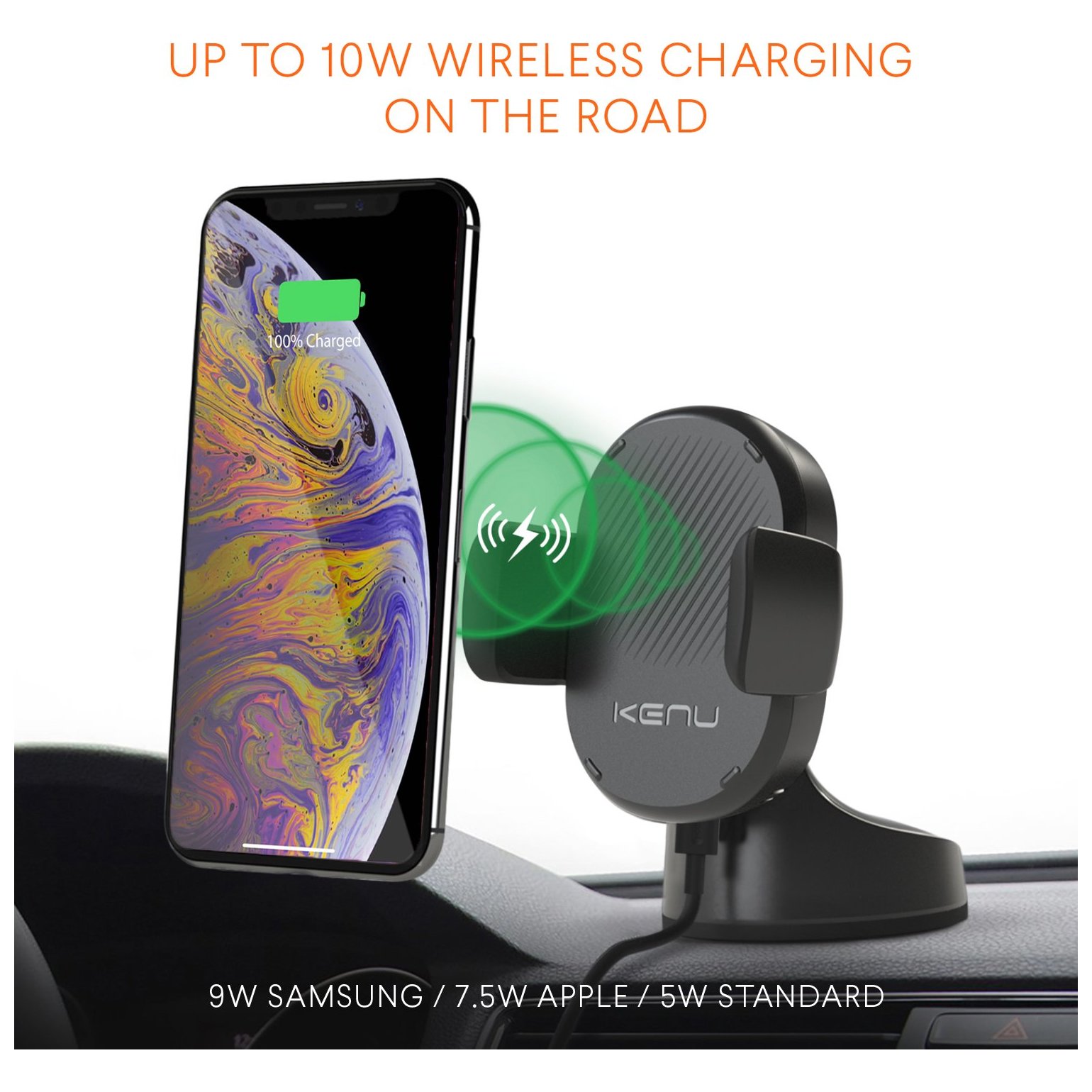 Kenu Airbase Pro Wireless Q1 Fast Charger – Black