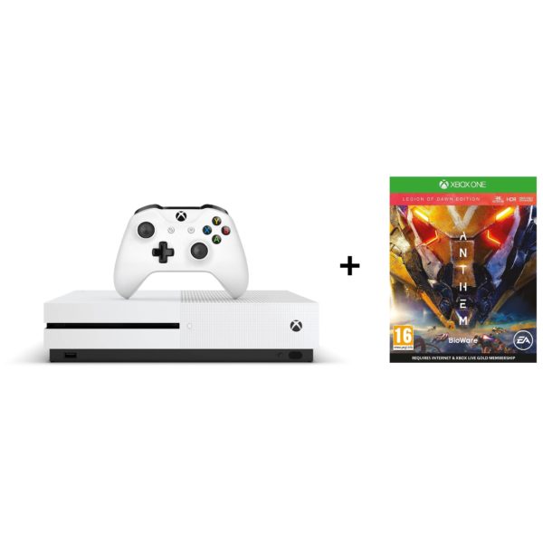 Microsoft Xbox One S Gaming Console 1TB White + Anthem Legion of Dawn Edition DLC Game Microsoft Xbox One S Gaming Console 1TB White + Anthem Legion of Dawn Edition DLC Game
