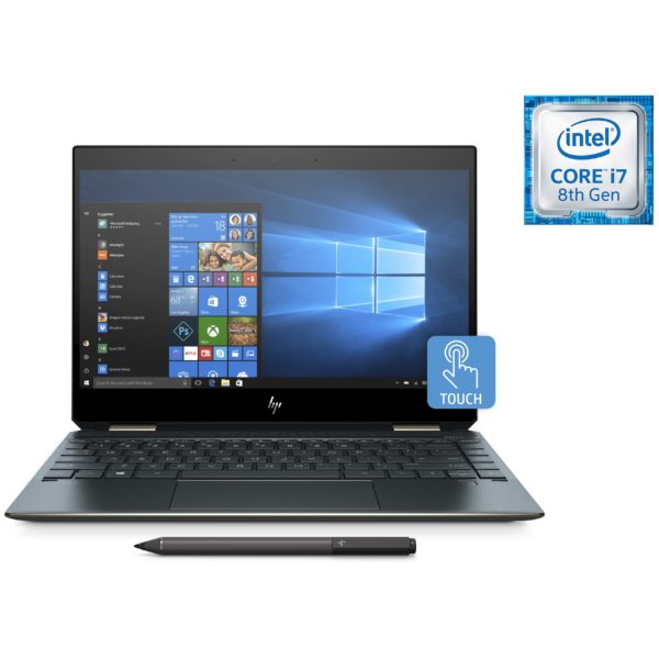 HP Spectre x360 13-AP0004NE Convertible Touch Laptop - Core i7 1.8GHz 16GB 1TB Shared Win10 13.3inch 4K Blue HP Spectre x360 13-AP0004NE Convertible Touch Laptop - Core i7 1.8GHz 16GB 1TB Shared Win10 13.3inch 4K Blue