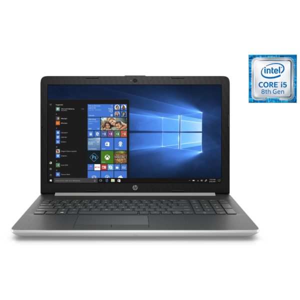 HP 15-DA1013NE Laptop - Core i5 3.9GHz 8GB 1TB 2GB Win10 15.6inch FHD Silver HP 15-DA1013NE Laptop - Core i5 3.9GHz 8GB 1TB 2GB Win10 15.6inch FHD Silver