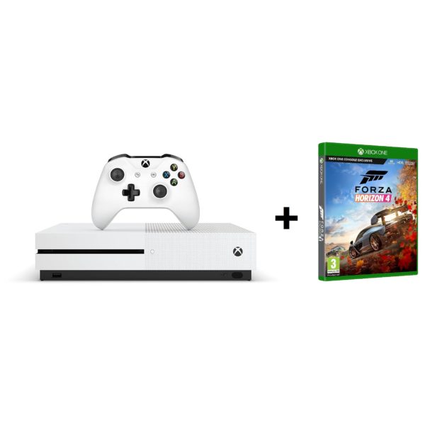 Microsoft Xbox One S Gaming Console 1TB White + Forza Horizon 4 DLC Game Microsoft Xbox One S Gaming Console 1TB White + Forza Horizon 4 DLC Game